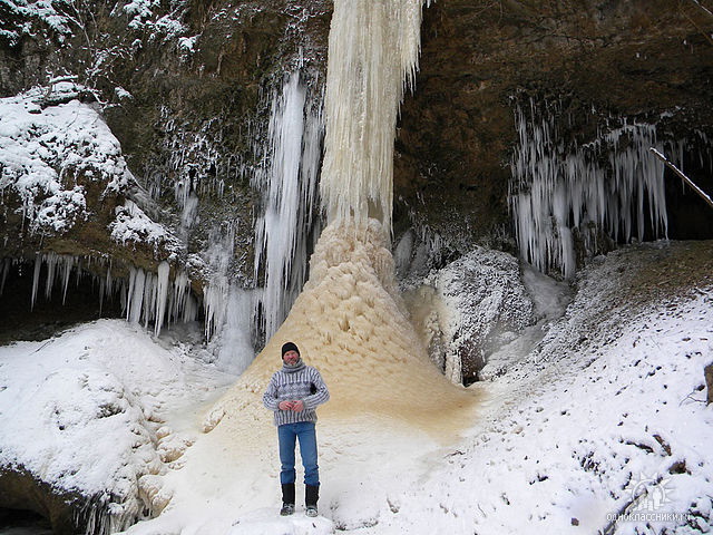 Водопады Руфабго зимой фото от СВ-Астур