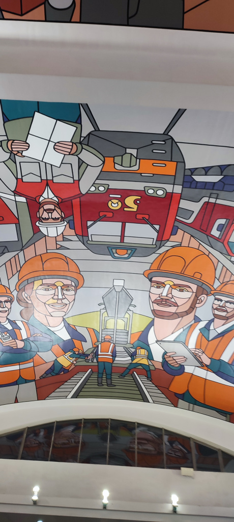 Панно БАМ в Москве