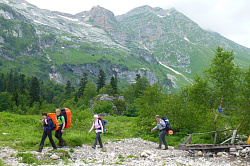 Горный тур маршрут поход через горы к морю 30-ка