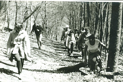 Крым, турбаза Ангарский перевал, тренировочный выход на плато горы Чатыр-Даг 1984 год восстановленные маршруты СССР