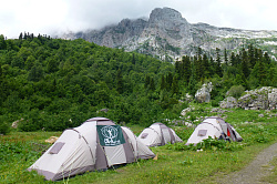Туристический маршрут 30 поход через горы к морю походный лагерь