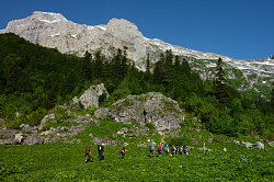 Тур маршрут 30 через горы к морю пеший поход из Адыгеи через перевалы к морю