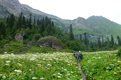 Походный тур маршрут 30 через горы к морю