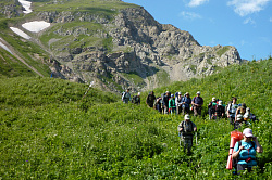 Маршрут Тридцатка через горы к морю пеший тур поход из Адыгеи