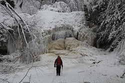 Водопады Руфабго зимой, Хаджох, Адыгея