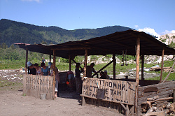 Костровая площадка, маршрут 30 через горы к морю