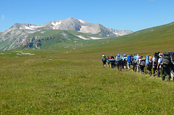 Туристский поход в Адыгее через горы к морю, маршрут 30