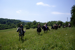 Это отдых на лошадях в Горном курорте Хаджох