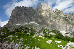 Пейзаж с горой Фишт, маршрут 30 через горы к морю тур поход