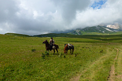 Представляем фото всадник на коне. Этот всадник на горном плато Лагонаки по прозвищу Монгол.

  


Конные туры в России