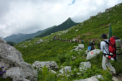 Активный тур маршрут 30 через горы к морю турпоход из Адыеки