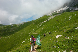 Активный тур в Адыгее через горы к морю маршрут 30 турпоход