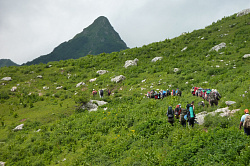 Пешеходный туризм на Юге России, маршрут 30 через горы к морю