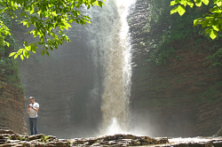 Водопад в Адыгее Девичья коса, ущелье Руфабго