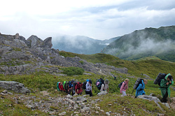 30-ка поход, тур маршрут 30 через горы к морю