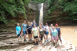 Адыгея, водопады, маршрут 30 тур через горы к морю пеший поход