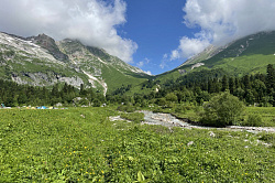 Маршрут 30, горная фиштинская поляна, поход Тридцатка