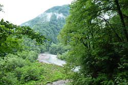 Река Шахе, маршрут 30 через горы к морю