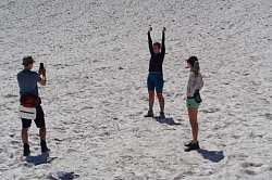 Ледник на горе Фишт, тур маршрут 30 через горы к морю поход