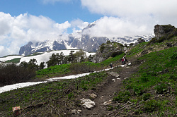 Горы Адыгеи, маршрут 30 через горы к морю тур поход Тридцатка