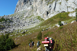 Кавказ поход через горы к морю, маршрут 30 тур маршрут