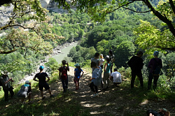 Фото с тура в Адыгее В край гор и водопадов круглый год. Смотровая площадка в день заезда на первой прогулке, вид на реку Белая.
