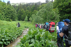 Тур поход по маршруту 30-ка через горы к морю пешком из Адыгеи